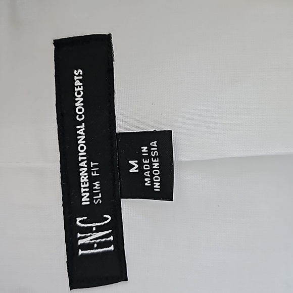 INC International Concepts Mens Slim Fit Eyelit Suit Jacket White Medium - Picture 6 of 10